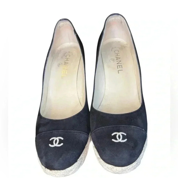 Chanel Pump Suede Upper Espadrilles. - Picture 1 of 9